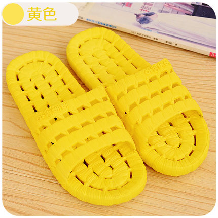 韩国漏水防滑情侣浴室凉拖鞋 家居夏季男女塑料 居家木地板软底鞋