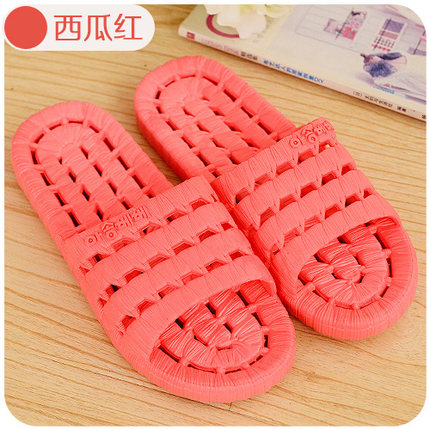 韩国漏水防滑情侣浴室凉拖鞋 家居夏季男女塑料 居家木地板软底鞋