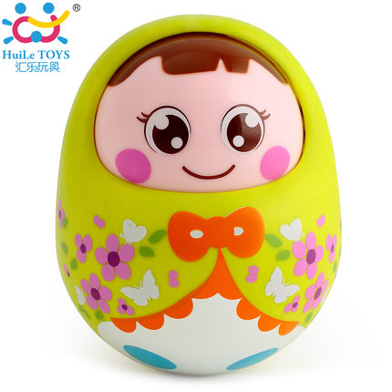 汇乐979不倒翁玩具带声音点头不倒娃娃宝宝益智儿童婴儿玩具0-1岁