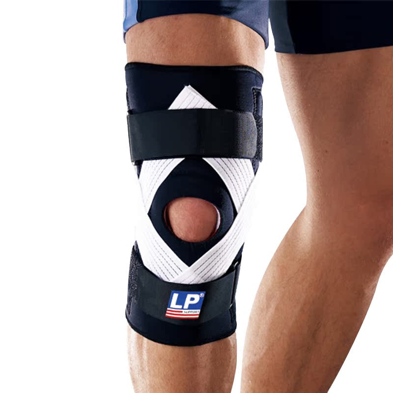 lp欧比护具 lp734护膝 强束缚稳定髌骨 膝盖半月板损伤 弹簧护膝