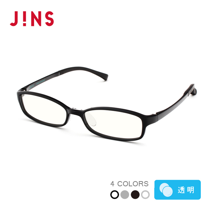 JINS  PC眼镜 防辐射 电脑护目镜 透明镜片款 防蓝光 PC-12A-101