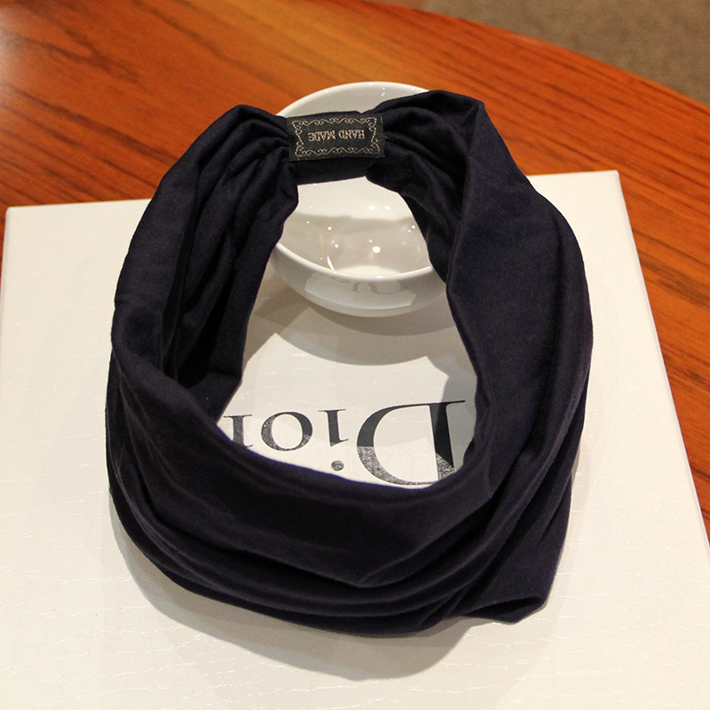 包邮新款韩国夸张宽边发箍韩版纯色棉布发带头巾头饰发饰品女发箍