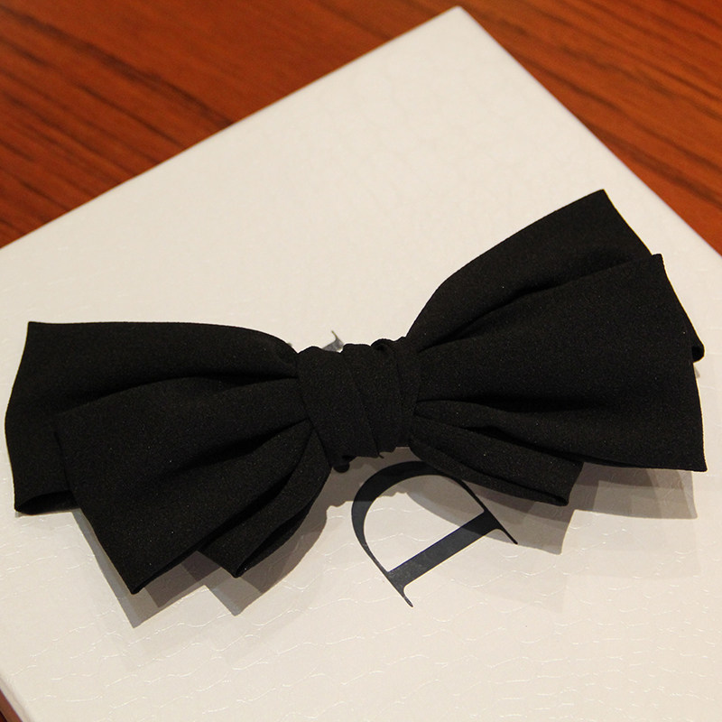 包邮 2014韩国新款清新 潮女夸张超大蝴蝶结发夹发卡边夹盘发头饰