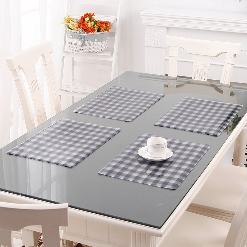 竹月阁加厚软质玻璃餐垫 隔热垫 30*45CM 1个装