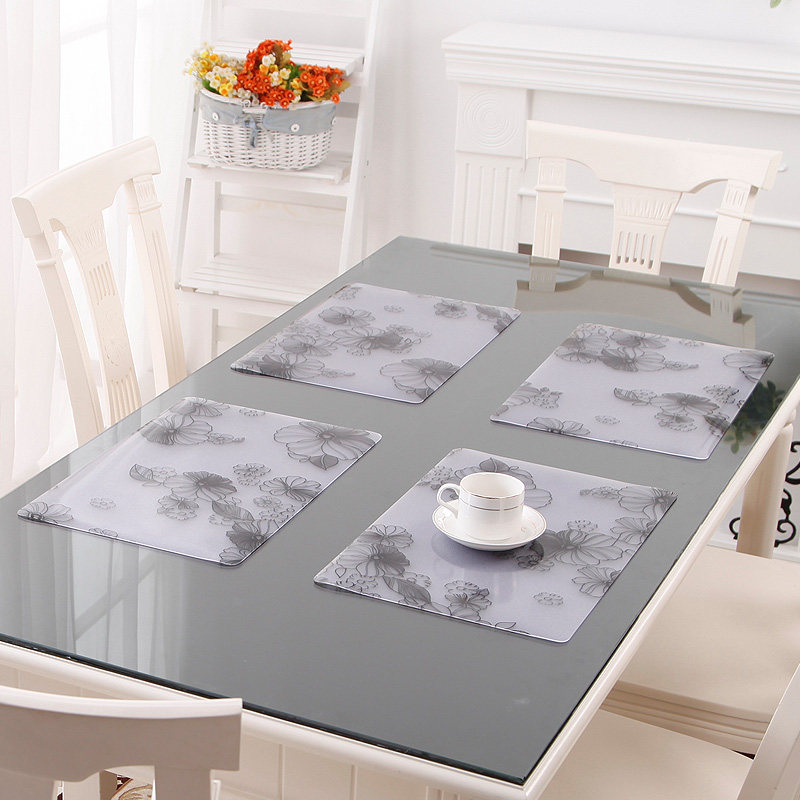 竹月阁加厚软质玻璃餐垫 隔热垫 30*45CM 1个装