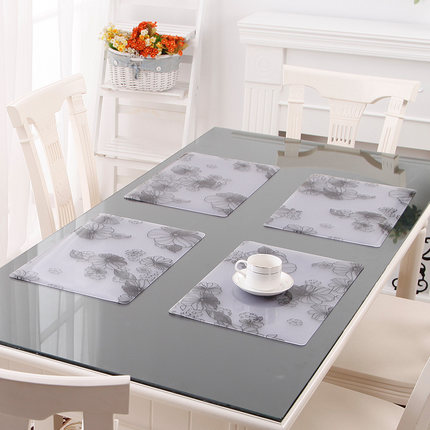 竹月阁加厚软质玻璃餐垫 隔热垫 30*45CM 1个装