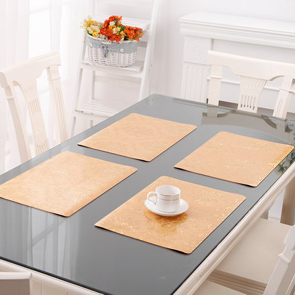 竹月阁加厚软质玻璃餐垫 隔热垫 30*45CM 1个装