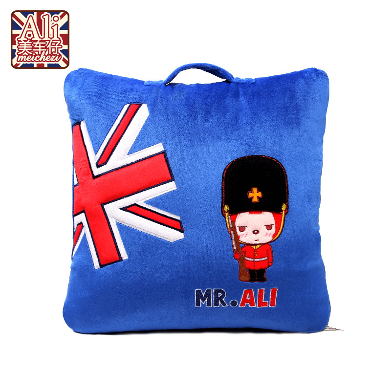 阿狸汽车两用空调被抱枕 大号夏季办公靠垫被子 卡通可爱车用靠枕