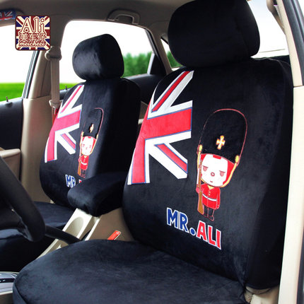 阿狸 新款夏季全包围汽车用座套 四季通用坐套卡通可爱布艺座椅套