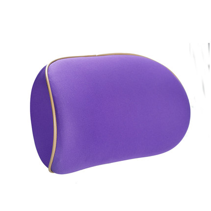 宝乘 高档布艺夏季汽车头枕头垫 四季炫彩多色汽车用记忆棉护颈枕