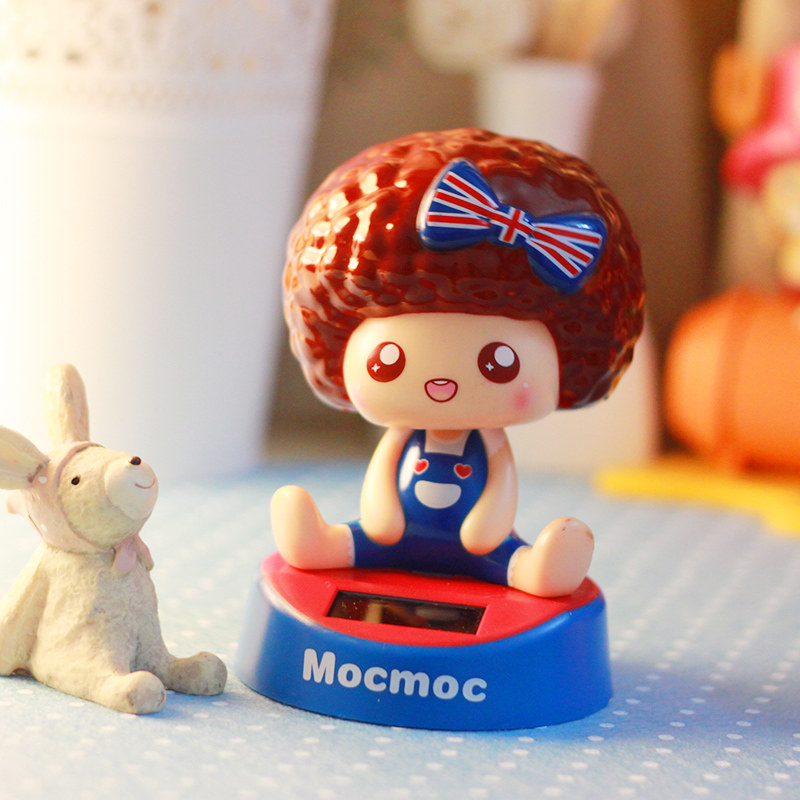 摩丝娃娃 汽车用品车饰摇头公仔车载玩偶摆件 可爱创意车内装饰品