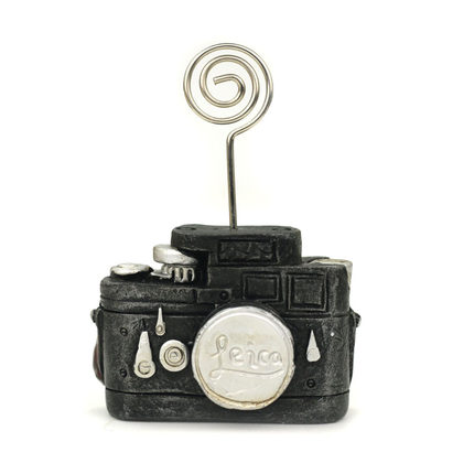 如果 创意zakka树脂复古工艺品办公桌柜台留言夹名片夹礼品摆件