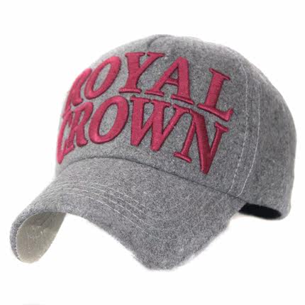 择信 秋冬加厚鸭舌帽毛呢棒球帽帽 男女款韩版潮人帽子户外运动帽