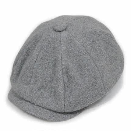 择信冬季保暖八角帽报童帽贝雷帽子男女韩版潮鸭舌帽户外冬天帽子