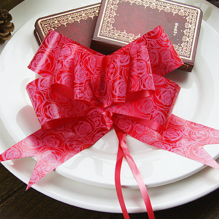 转角爱婚庆用品 结婚车装饰手拉花 车门把手拉花 礼品包装拉花