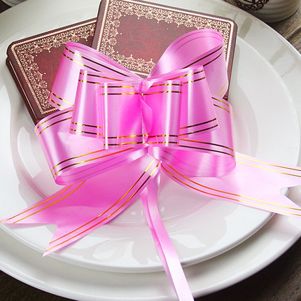 转角爱婚庆用品 结婚车装饰手拉花 车门把手拉花 礼品包装拉花