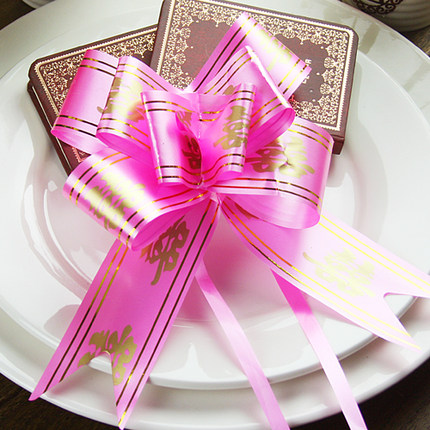 转角爱婚庆用品 结婚车装饰手拉花 车门把手拉花 礼品包装拉花