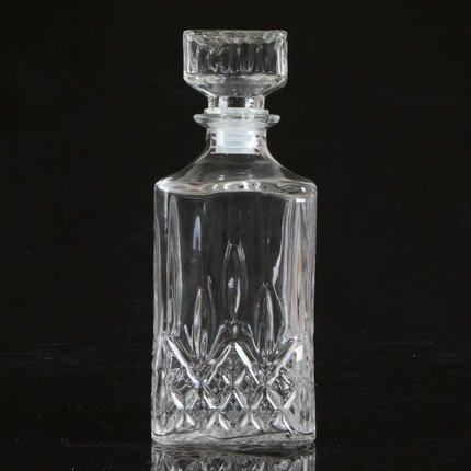 玻璃盛酒壶带塑料圈密封酒樽醒酒器家用酒壶白酒壶随身酒瓶1000ml