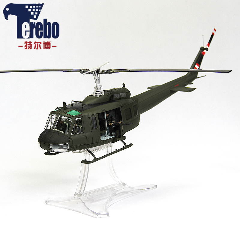 FOV1:48合金越战美军UH-1休伊武装直升机模型 仿真军事模 成品