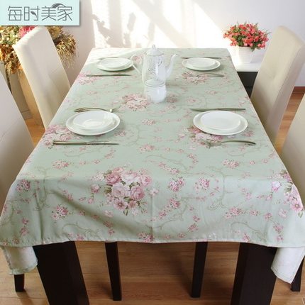 每时美家 高档欧式酒店茶机布餐桌布 现代韩式条纹布艺方桌台布