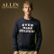 上下架计划:ALLIN男装2014秋装新款 韩版潮男卫衣圆领修身男士卫衣套头卫衣男