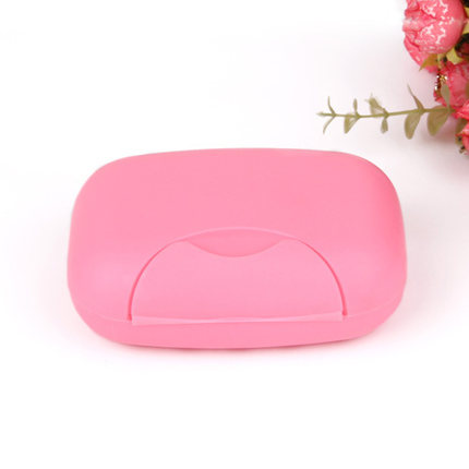 每时美家  韩版创意带盖可携带旅行香皂盒 密封便携沥水肥皂盒