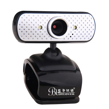 特价蓝色妖姬高清电脑摄像头带麦克风台式笔记本免驱视频夜视包邮