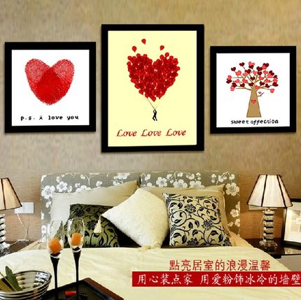szx precise printing stitch stitch imprint love the new living room bedroom triptych paintings series