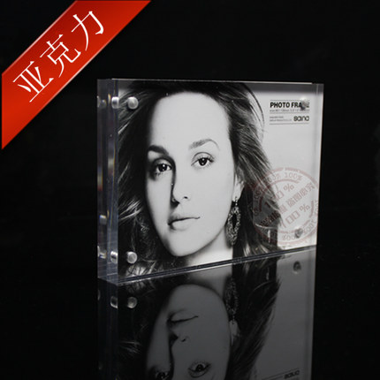 Acrylic Photo Frame 3-inch 5 inch 6 inch 7 inch 8 inch A4 European creative swing sets clear crystal magnet photo frame