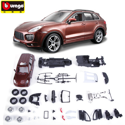 1:24 assembled car model Porsche Cayenne sport utility vehicle SUV assembly factory simulation alloy car models