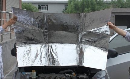 Car thick insulation cotton / cotton insulation / sound insulation board / heat insulation board with aluminum foil adhesive strength 10MM Yongfu Road